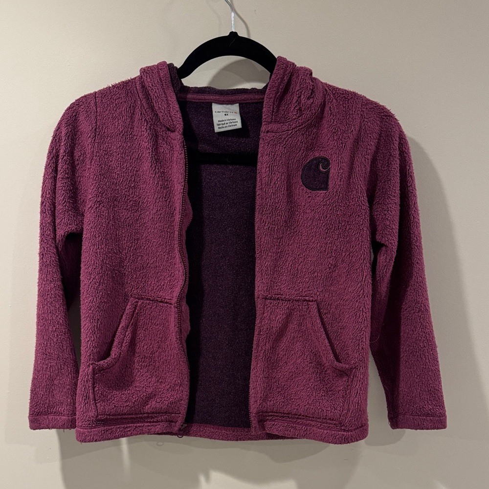 Girls Carhartt Purple Hooded Jacket